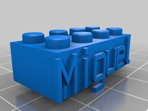 miguel lego Bau-Spielzeug kundengebundene 3d print model - Mito3D