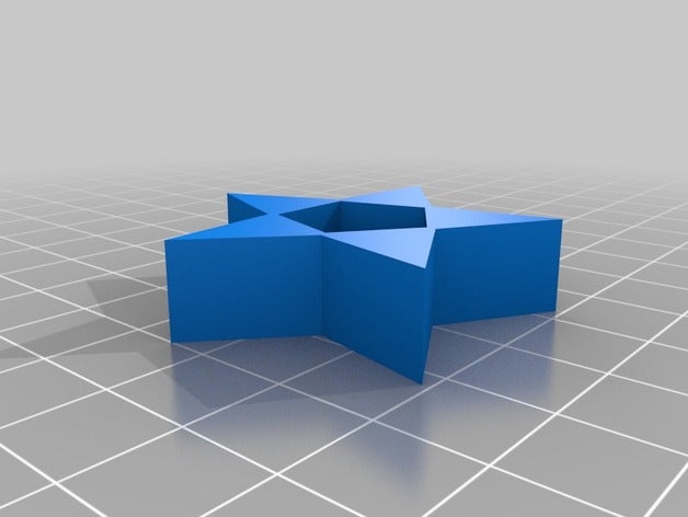 pentagon star decor 3D print model - Mito3D