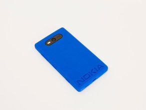 nokia logo case lumia 820 mobile phone 3d print model - Mito3D