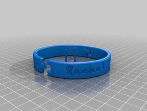 rachalex poignets & colliers les bracelets personnalisé 3d print model - Mito3D
