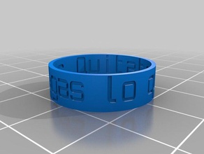 anillo les anneaux personnalisé 3d print model - Mito3D