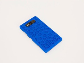 bubble case nokia lumia 820 mobile phone 3d print model - Mito3D