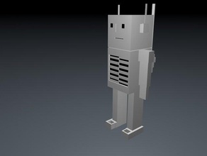 minibot sculptures robot 3d print model - Mito3D