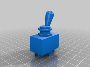 parametric toggle switch library electronics customizer mockup openscad 3d print model - Mito3D
