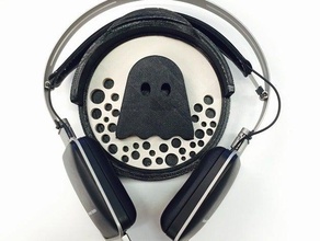 casque mur porteur l'audio ghostlyvinyl le d'écoute patte de suspension pour support crochet montage 3d print model - Mito3D
