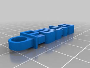 paula keychain organization customized 3d print model - Mito3D