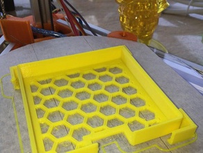 stapelbar post-it-Notiz-Halter v2 office Halter honeycomb post-it 3d print model - Mito3D