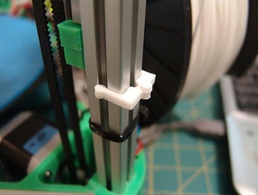 misumi extrusion 1515 wiring clip 3d printer accessories delta kossel mini openbeam 3d print model - Mito3D