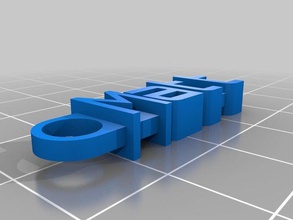 matt Schlüsselanhänger - Organisation angepasst 3d print model - Mito3D