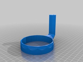 bocca larga vaso di mason manico antiscivolo La stampa 3d 3d print model - Mito3D