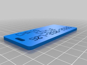 chris coyle etiketi organizasyon özelleştirilmiş 3d print model - Mito3D