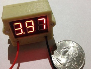 mini-volt-medidor de caso eletrônica barato led voltímetro mini 3d print model - Mito3D