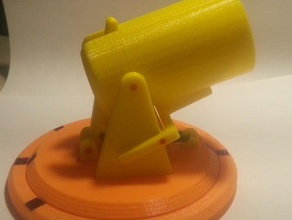 pinpon masa topu mekanik oyuncaklar top oyuncağı ping pong rubberband lastik bant shooter oyuncak taret 3d print model - Mito3D