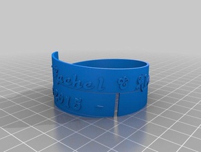 spiral poem bracelet 55 9 art customized 3d print model - Mito3D