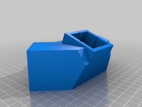 mod 4 way angled housing top household 3d print model - Mito3D