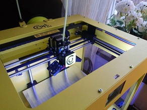 craftunique logotipo sin tornillos de la tapa del ventilador Impresora 3d accesorios craftbot 3d print model - Mito3D
