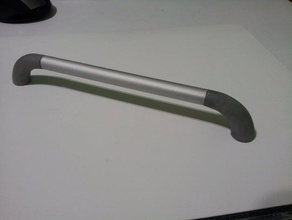 handle do aluminum pipe household customized kitchen openscad parametric useful 3d print model - Mito3D
