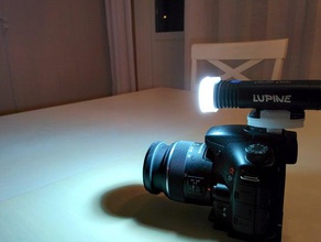 vídeo com dslr luz câmera cameralight gopro montagem lupino piko tl de 3d print model - Mito3D