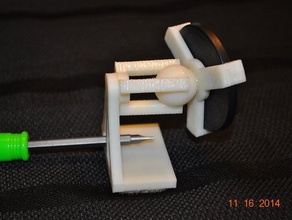 ball mount small mirror office 3d print model - Mito3D