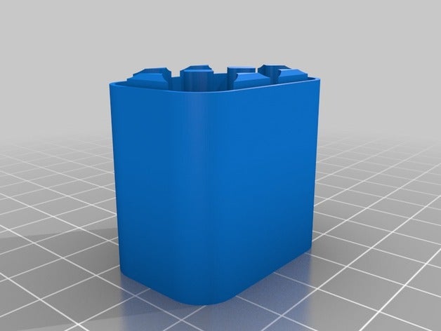 3x3 aaa battery case containers customized 3D print model - Mito3D