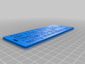 molly luggage tag organization customized 3d print model - Mito3D