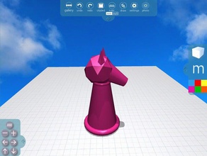 morphi cavaliere pezzo degli scacchi di android app set gioco geome geometrica ipad ipadmini minimo minimalista morphiapp 3d print model - Mito3D