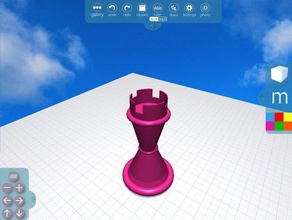 morphi torre pieza de ajedrez el chessset juego geométricas la geometría mínimo minimalismo minimalista morphiapp rook juguete 3d print model - Mito3D