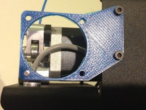 extruder motor fan mount printrbot simple metal 3d printer parts 40mm cooling upgrade part 3d print model - Mito3D