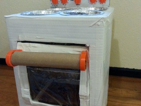 rolo de papel toalha suporte jogar a porta do forno playsets 3d print model - Mito3D