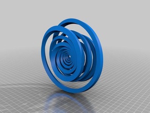 geometrik matematik sanatı sanat döngü model bitmeyen 3d print model - Mito3D