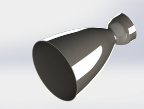 spacex merlin 1d motor de bell edifícios e estruturas foguete 3d print model - Mito3D