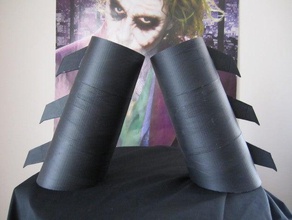 batman forearms costume 3d print model - Mito3D