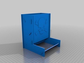 dice tower Schädel remobable hobby Würfel-Turm 3d print model - Mito3D