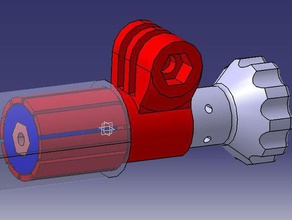gopro Montage-Rohr sport im freien 3d print model - Mito3D