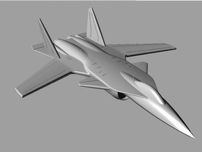 sukhoi su-47 fighter vehicles airplane large 3d print model - Mito3D