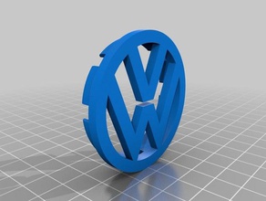 vw wheels cap replacement parts 3d print model - Mito3D