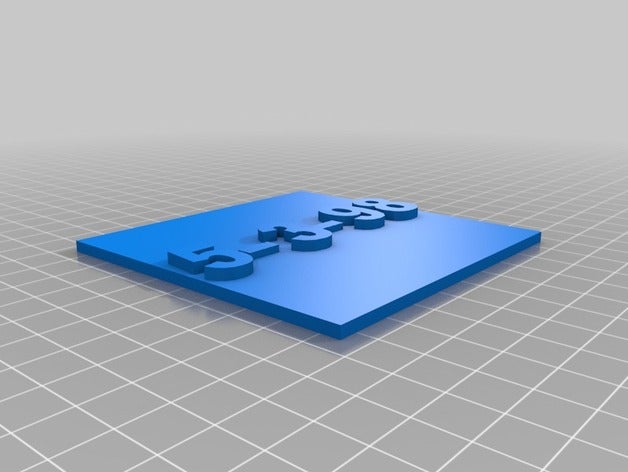 numbers keychain 3d printing 3D print model - Mito3D