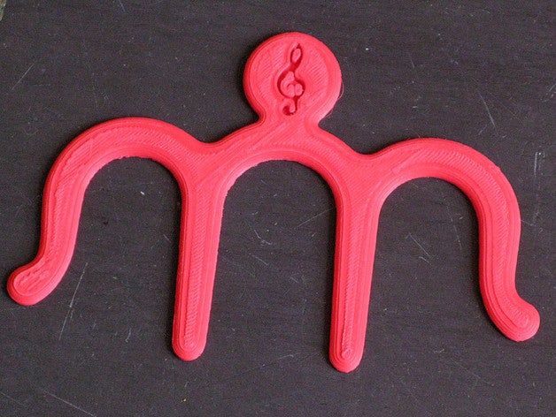 music book clip household piano sheet 3D print model - Mito3D