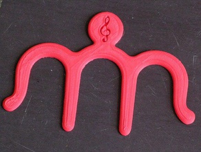 music book clip household piano sheet 3d print model - Mito3D