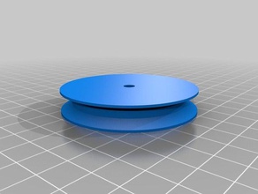 pulley v 50 mm diy customized 3d print model - Mito3D