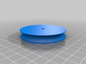 pulley v 57 mm diy customized 3d print model - Mito3D
