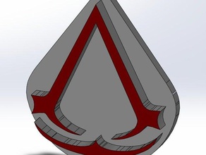 assassins creed keychain video games solidworks game 3d print model - Mito3D
