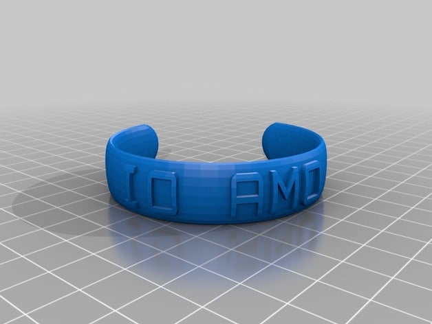 io amo aperto moda su misura 3D print model - Mito3D