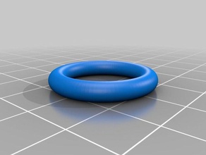 ring size 17 x 4 rings customized 3d print model - Mito3D