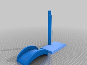 headset holder computer 3d print model - Mito3D