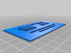 elevate card office customized 3d print model - Mito3D