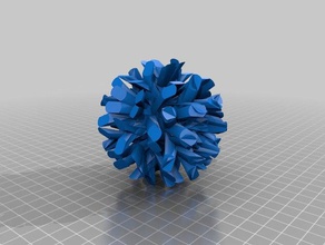 spike ball matemáticas art la bola spikeball raro 3d print model - Mito3D
