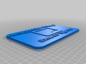 riley's french plate signs & logos customized 3d print model - Mito3D