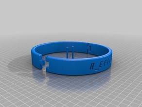 cuff bracelets customized 3d print model - Mito3D