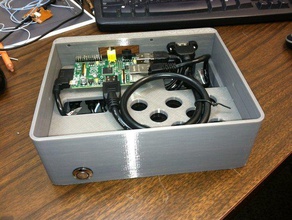 pi-box - Elektronik 3d Fall container raspberry pi sketchup 3d print model - Mito3D